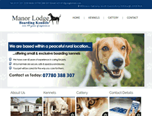 Tablet Screenshot of manorlodgeboardingkennels.co.uk